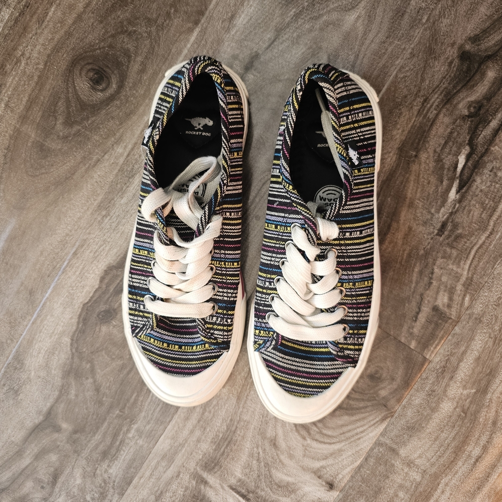 Colorful Striped Sneakers